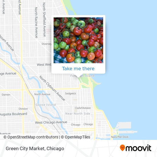 Green City Market map