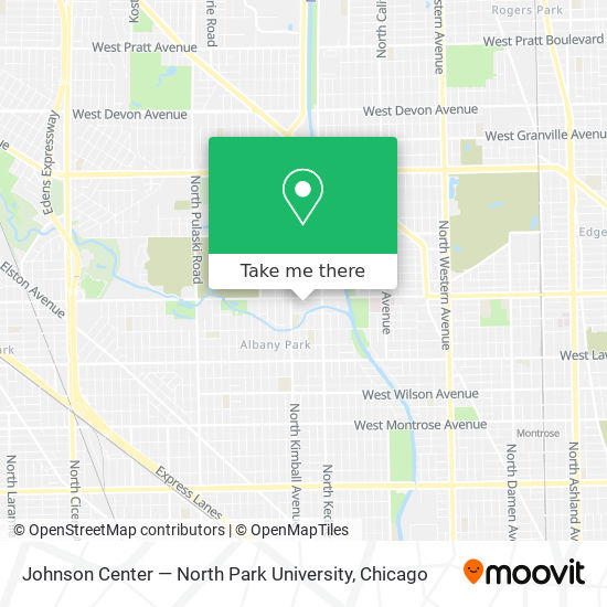 Johnson Center — North Park University map