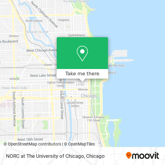 NORC at The University of Chicago map