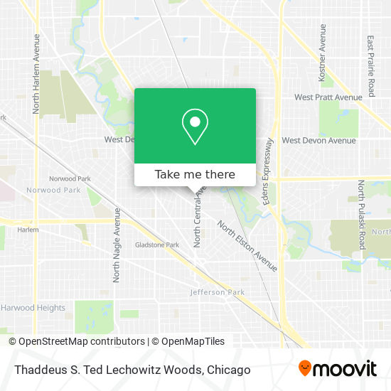 Mapa de Thaddeus S.  Ted  Lechowitz Woods