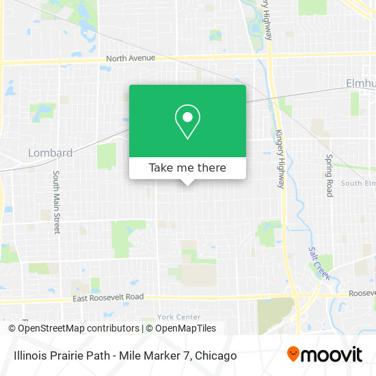 Illinois Prairie Path - Mile Marker 7 map