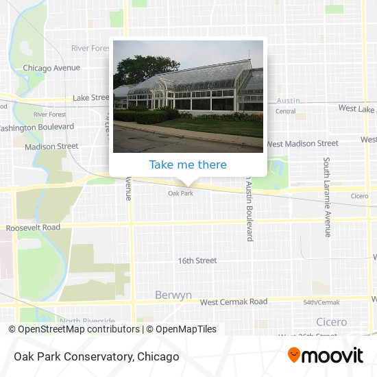 Oak Park Conservatory map