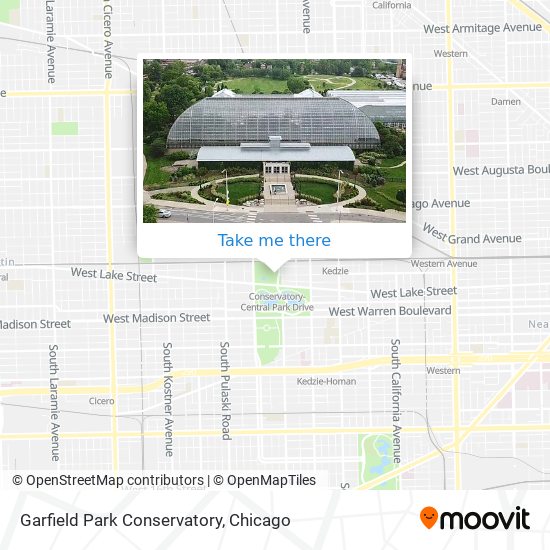 Garfield Park Conservatory map