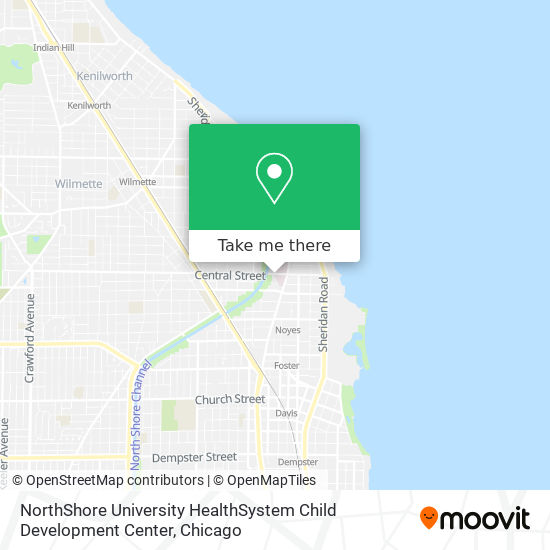 Mapa de NorthShore University HealthSystem Child Development Center