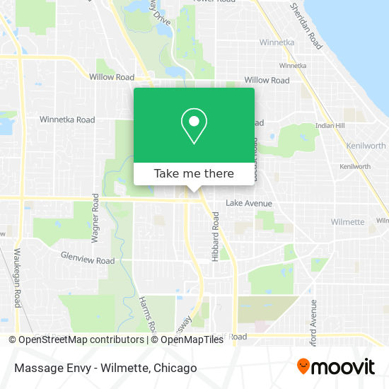 Massage Envy - Wilmette map