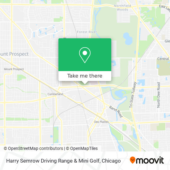 Harry Semrow Driving Range & Mini Golf map