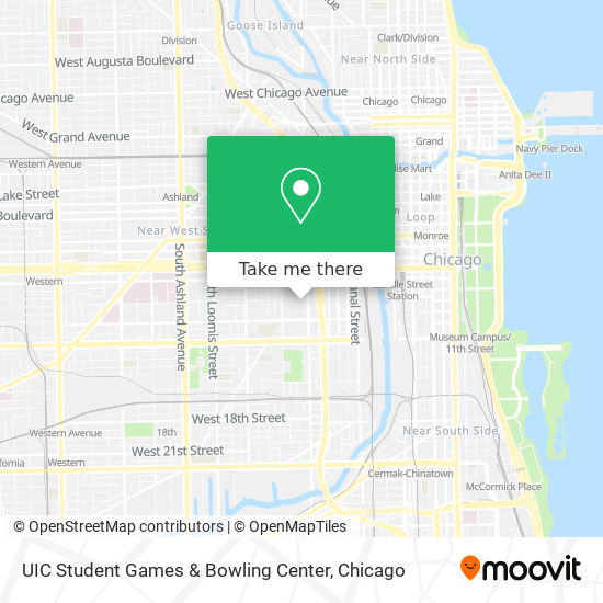 UIC Student Games & Bowling Center map