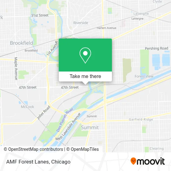 AMF Forest Lanes map