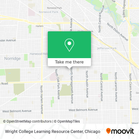 Wright College Learning Resource Center map