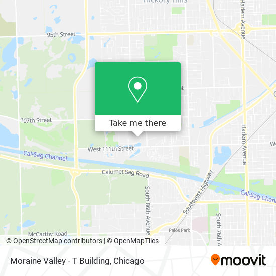 Moraine Valley - T Building map