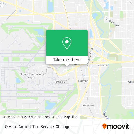O'Hare Airport Taxi Service map