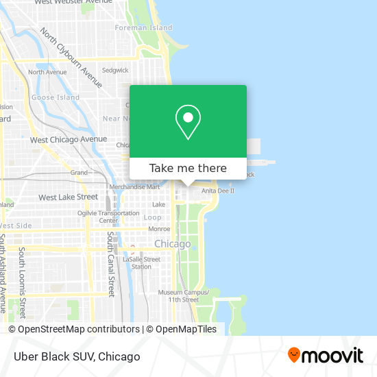 Uber Black SUV map