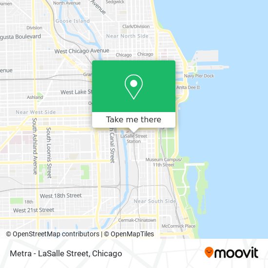 Metra - LaSalle Street map