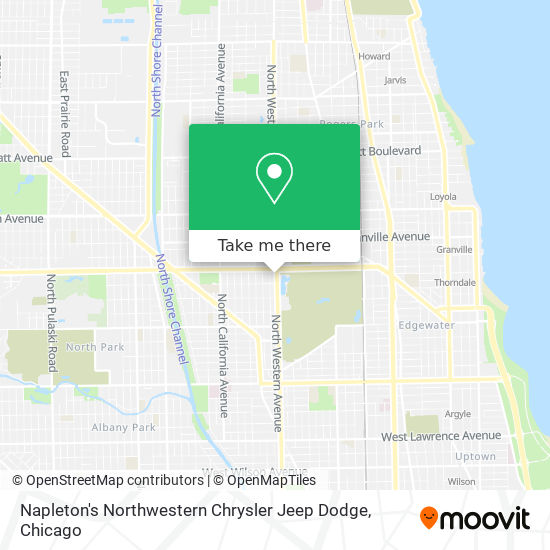 Napleton's Northwestern Chrysler Jeep Dodge map
