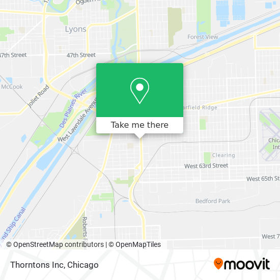 Mapa de Thorntons Inc