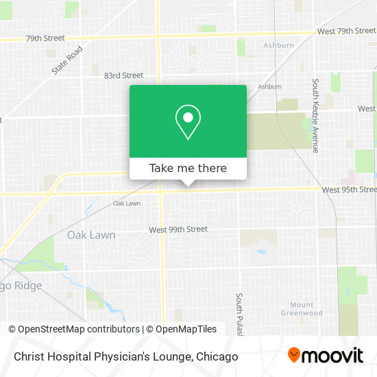 Christ Hospital Physician's Lounge map
