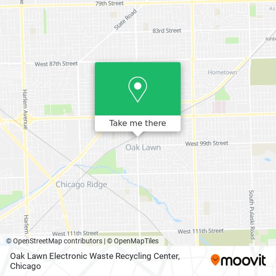 Oak Lawn Electronic Waste Recycling Center map
