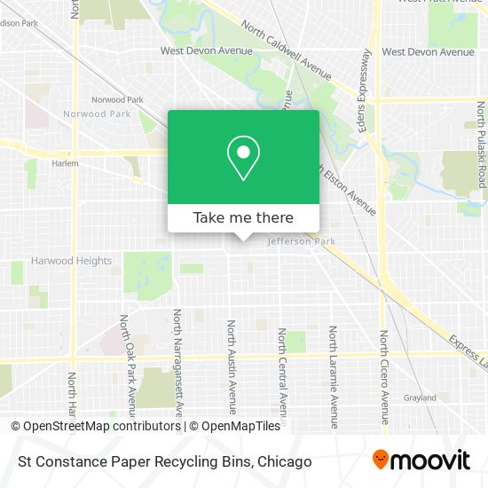 St Constance Paper Recycling Bins map