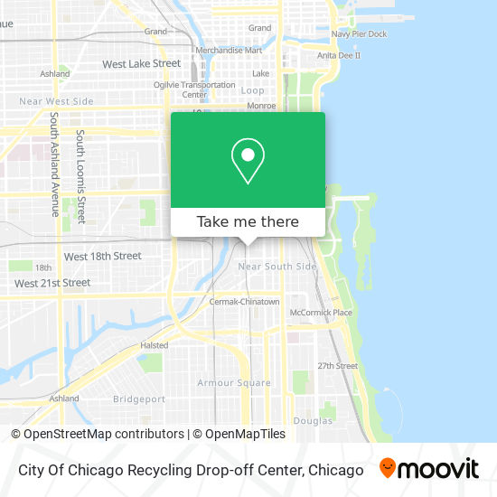City Of Chicago Recycling Drop-off Center map