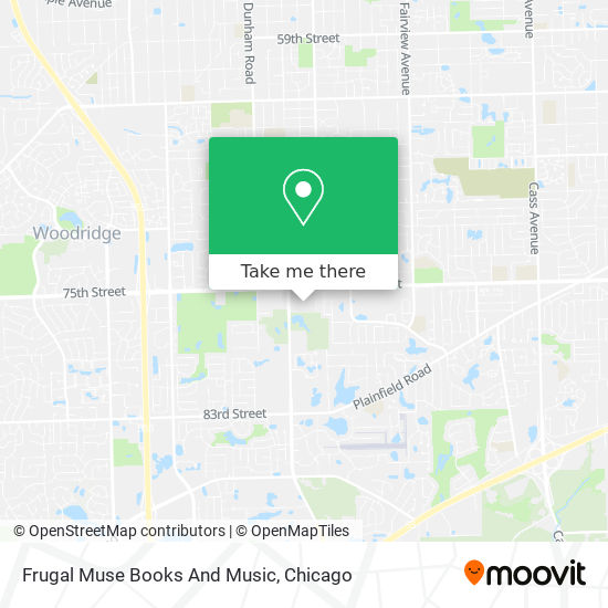 Frugal Muse Books And Music map