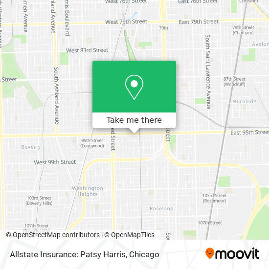 Allstate Insurance: Patsy Harris map