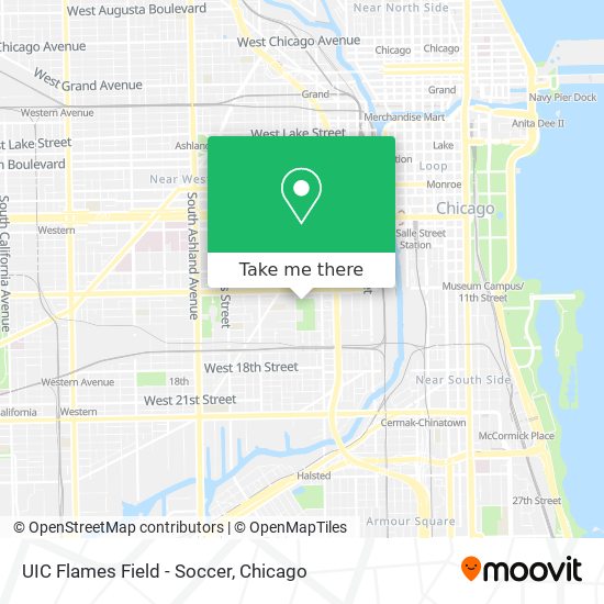 UIC Flames Field - Soccer map
