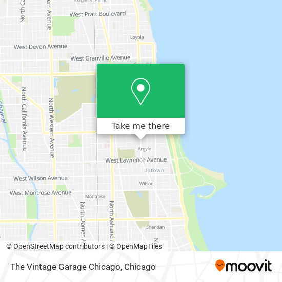 The Vintage Garage Chicago map