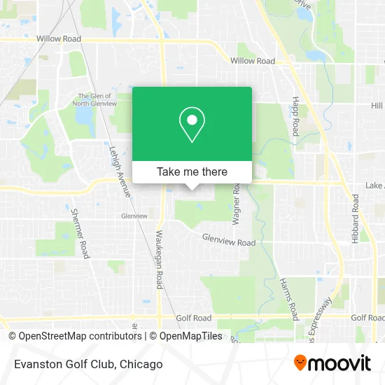Evanston Golf Club map