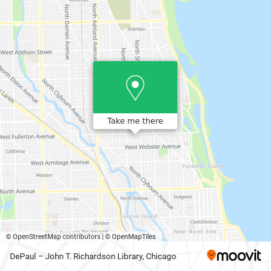 DePaul – John T. Richardson Library map