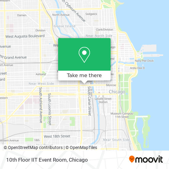 Mapa de 10th Floor IIT Event Room