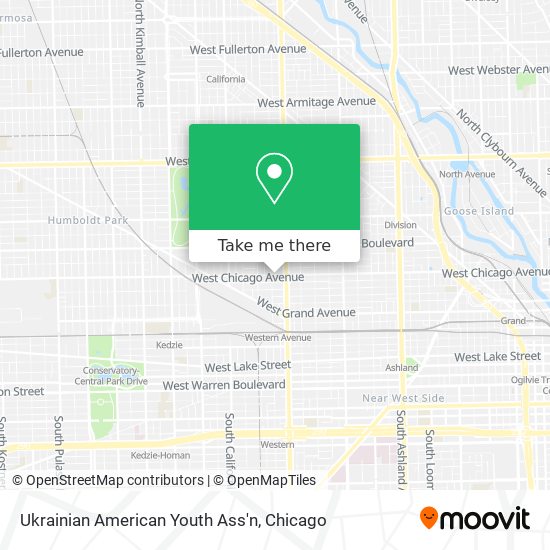 Ukrainian American Youth Ass'n map