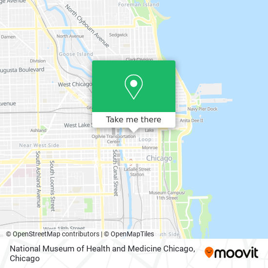 National Museum of Health and Medicine Chicago map