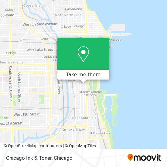 Chicago Ink & Toner map