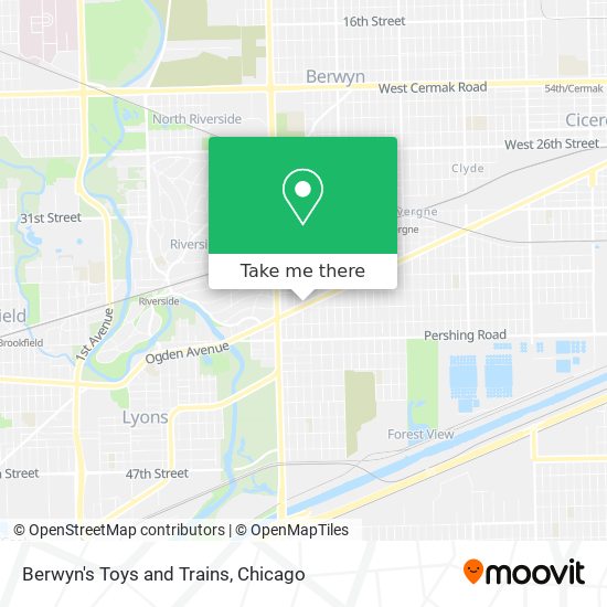 Mapa de Berwyn's Toys and Trains