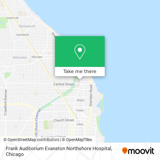 Mapa de Frank Auditorium Evanston Northshore Hospital