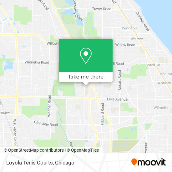 Loyola Tenis Courts map