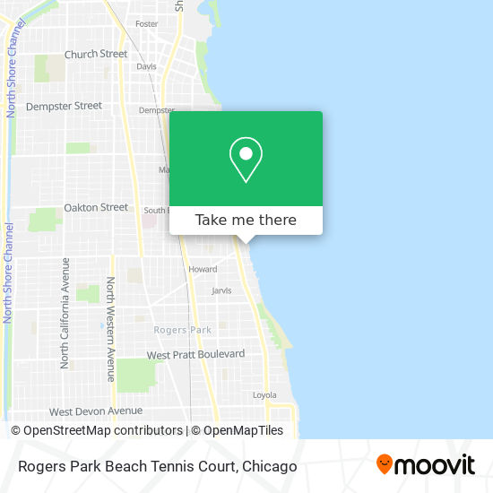 Mapa de Rogers Park Beach Tennis Court