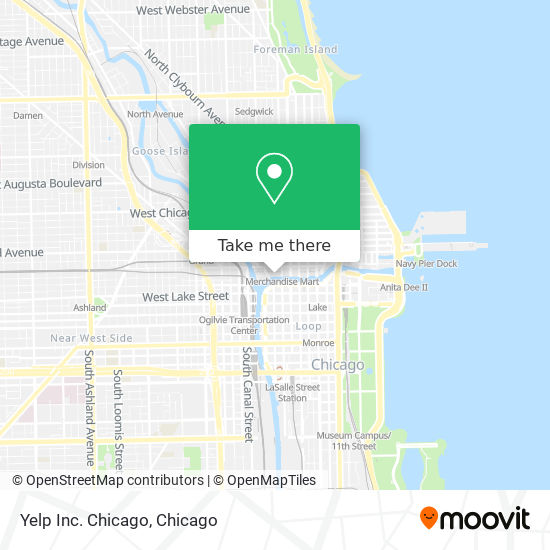 Yelp Inc. Chicago map