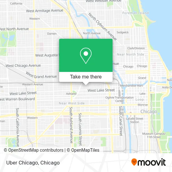 Uber Chicago map