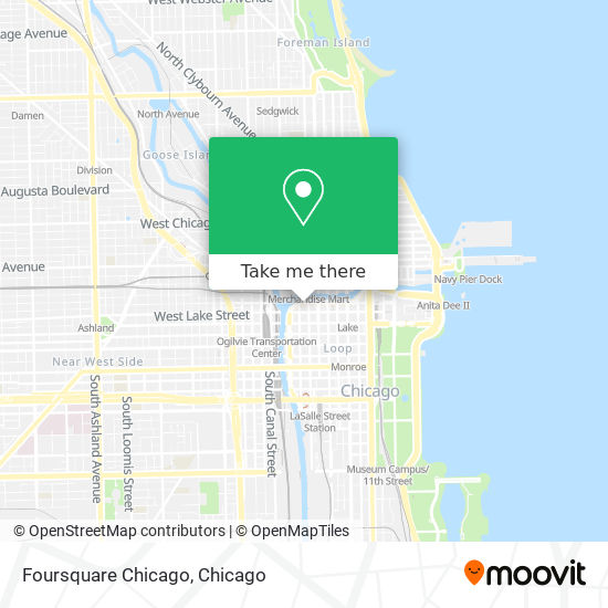 Mapa de Foursquare Chicago