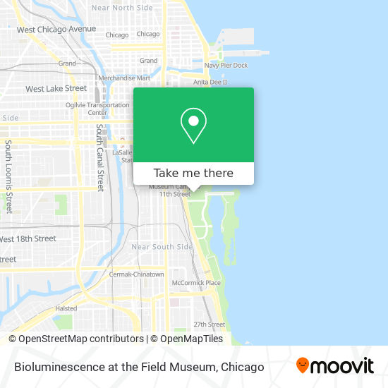 Bioluminescence at the Field Museum map