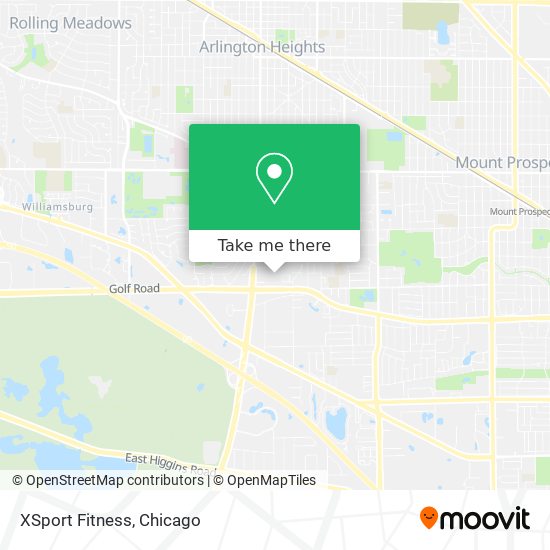 XSport Fitness map