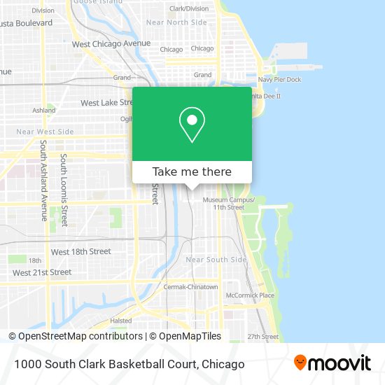 1000 South Clark Basketball Court map