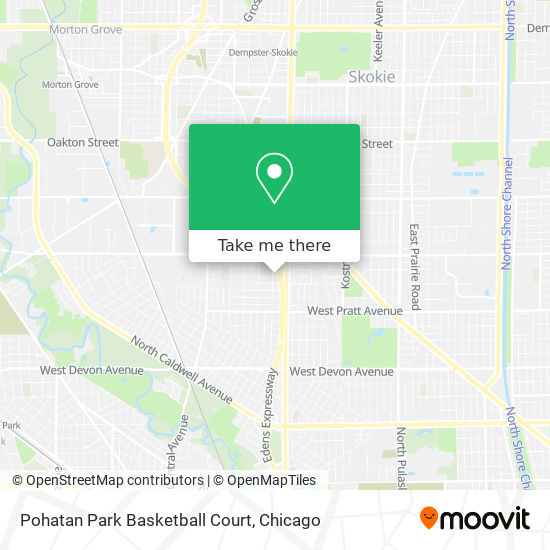 Pohatan Park Basketball Court map