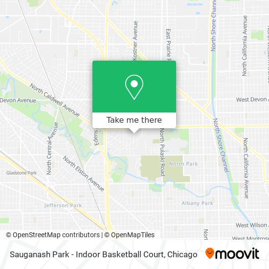 Sauganash Park - Indoor Basketball Court map