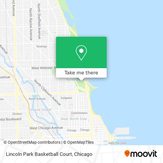 Lincoln Park Basketball Court map