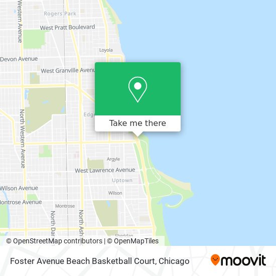 Foster Avenue Beach Basketball Court map