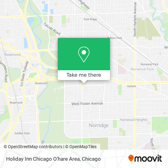 Mapa de Holiday Inn Chicago O'hare Area