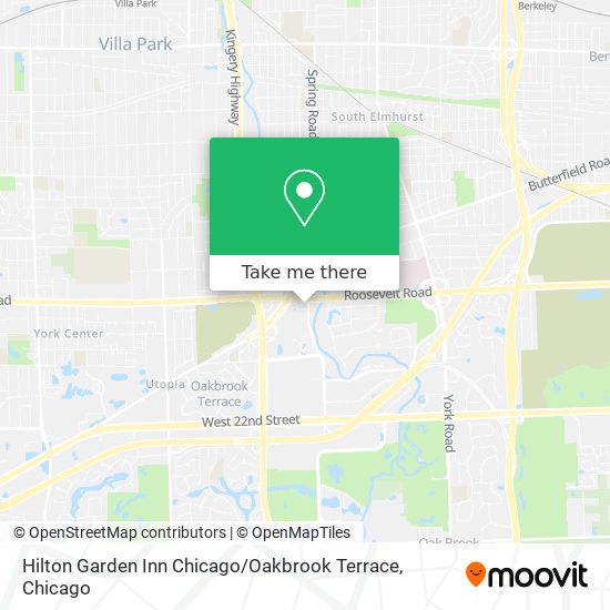 Hilton Garden Inn Chicago / Oakbrook Terrace map