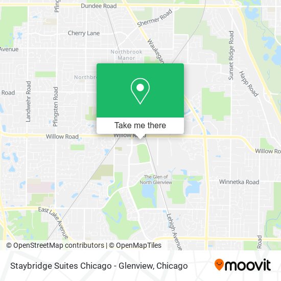 Mapa de Staybridge Suites Chicago - Glenview